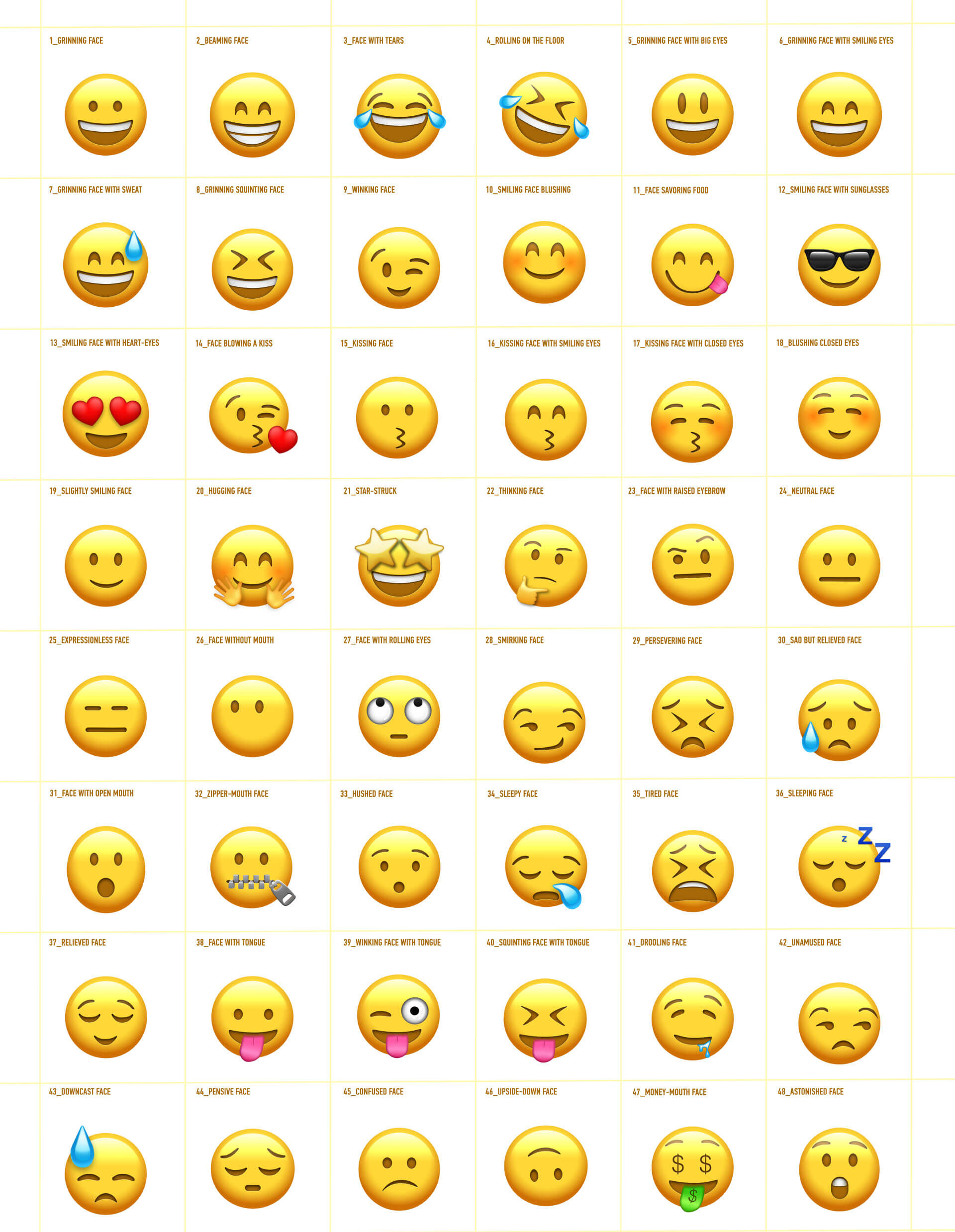 ae模板102个可爱卡通社交网络emoji表情动画 渲染好的