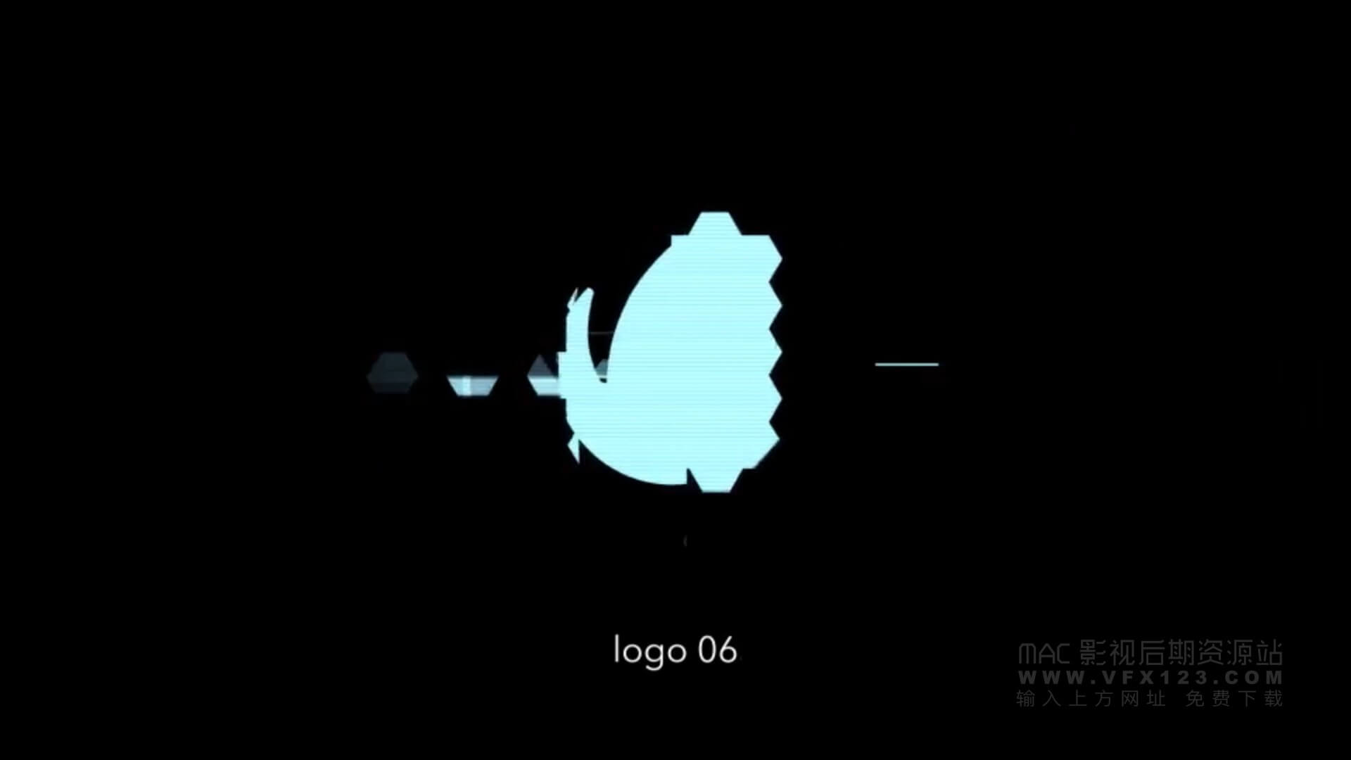 Fcpx主题模板 6种信号失真故障干扰LOGO展示 motion模板 Glitch Logos | MAC影视后期资源站