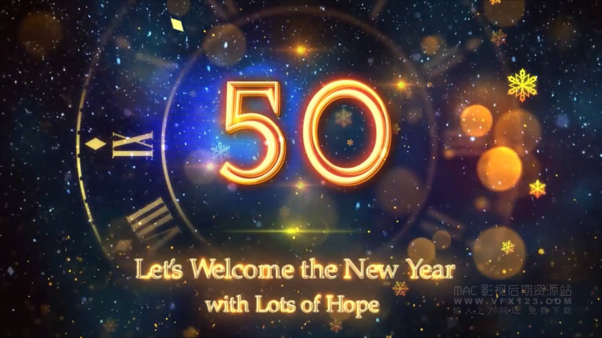 Ae模板 新年派对典礼庆祝活动动态倒计时 New Year Countdown 2019 丨 MAC影视后期资源站