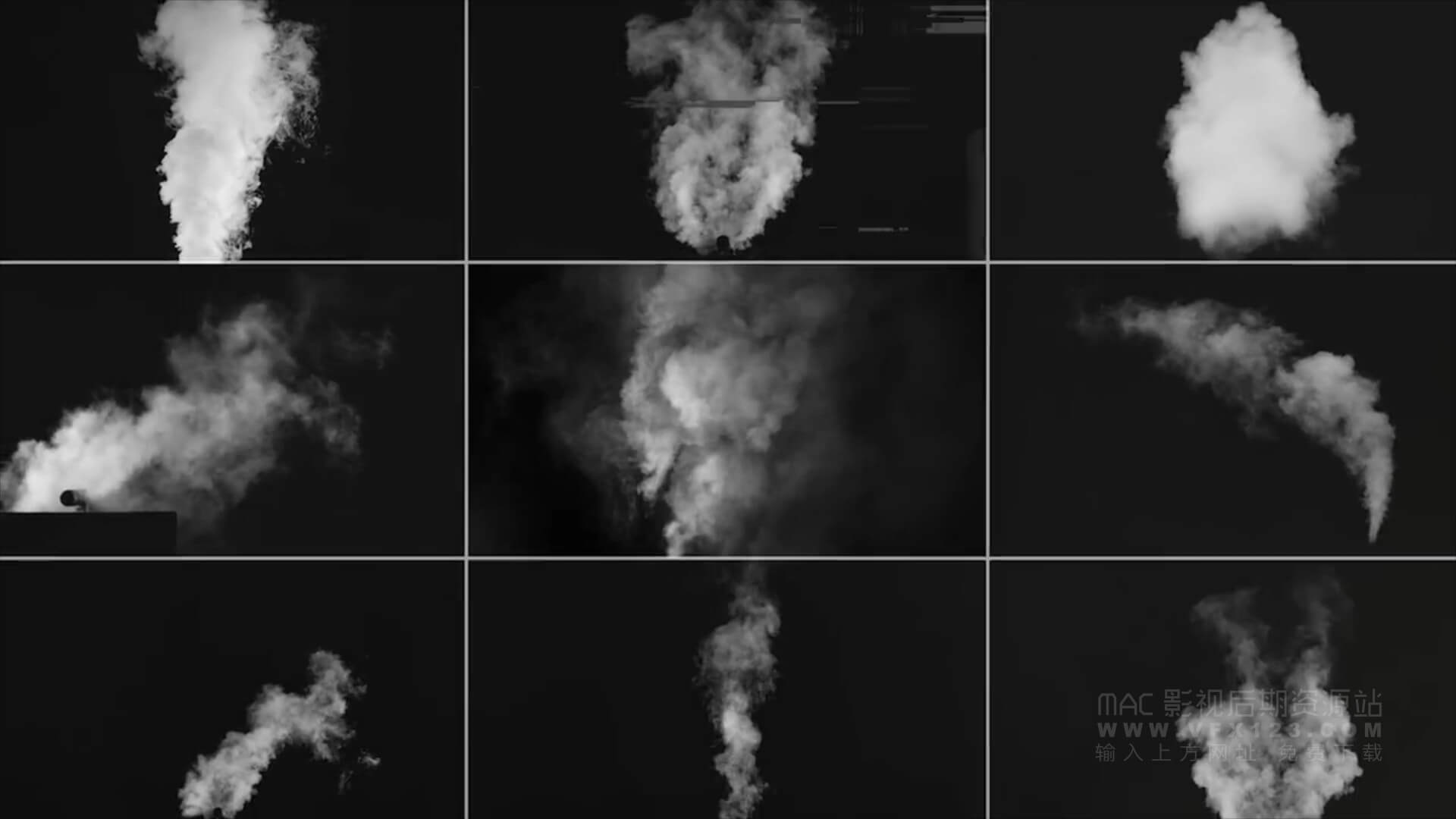 视频素材 180组4K烟囱烟雾环绕飘动高清特效合成视频素材 Fume smoke | MAC影视后期资源站