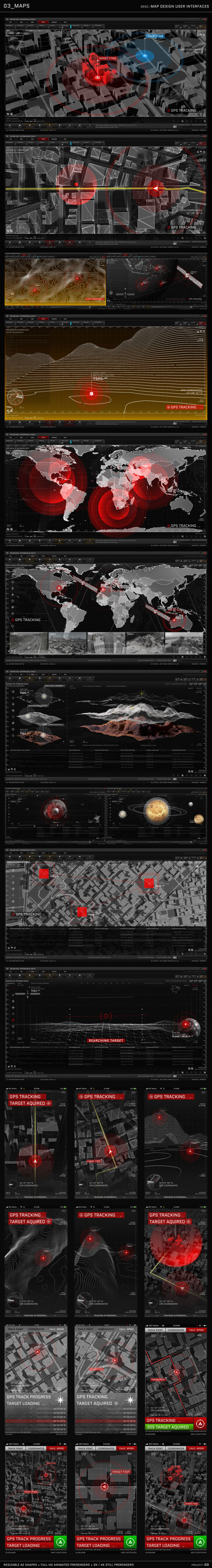 AE模板 HUD动画图形包电影电视游戏UI图形设计元素 | MAC影视后期资源站