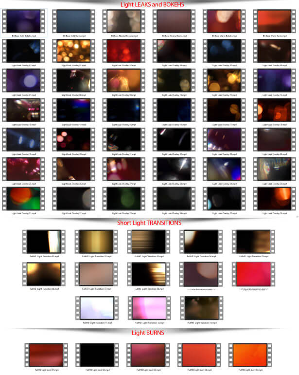 视频素材 60个漂亮镜头炫光光晕耀斑4K叠加视频素材 | MAC影视后期资源站