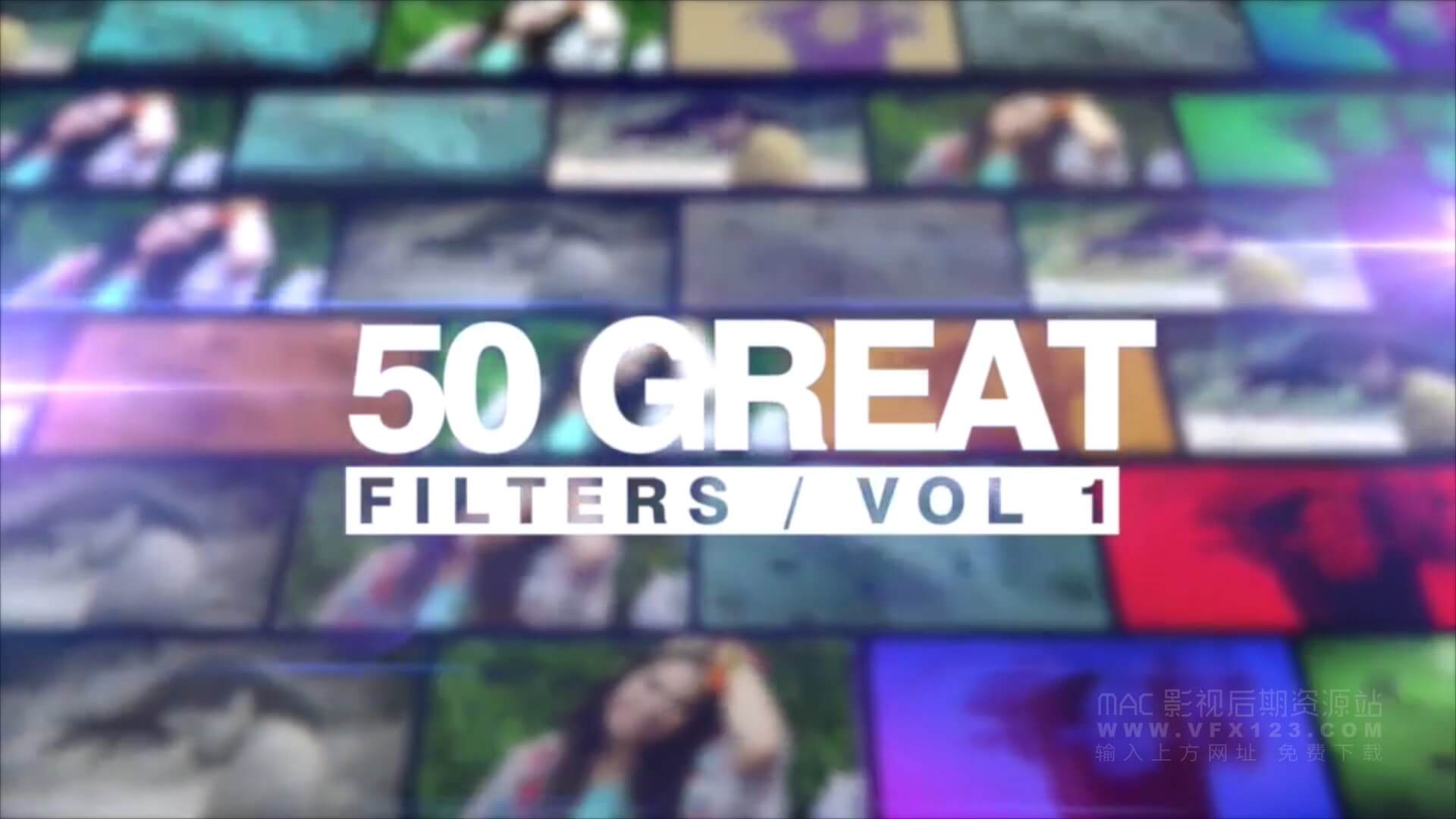 Motion模板 50种视频调色滤镜预设 50 Great Filters+使用教程 | MAC影视后期资源站