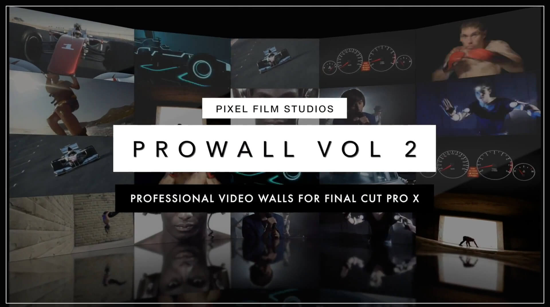fcpx插件 动感多画面三维视频墙分屏特效 ProWall Volume 2 第二季 | MAC影视后期资源站